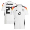 Camiseta de fútbol Alemania Gundogan 21 Primera Equipación Euro 2024 - Hombre